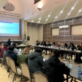 A student delegation from the American University of Chicago visits the Bethlehem Chamber of Commerce and Industry