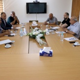 A delegation from Dar Salah Village Council visits Bethlehem Chamber of Commerce and Industry.