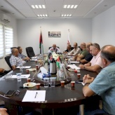 Bethlehem Chamber of Commerce & Industry organize a meeting between The Palestinian Textile Industries Federation and  the value-added tax department at Bethlehem Chamber premises to discuss the most important problems facing the textile sector and the un