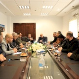 The Economic Emergency Committee in Bethlehem Governorate holds a meeting to assess the situation of the local market ahead of the holy month of Ramadan