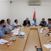 The Bethlehem Chamber of Commerce and Industry receives the Director of VAT and the Director of Customs Control