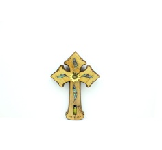 Olive Wood Cross With Mother-of-pearl