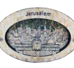 3D Panorama Jeruslaem City Plaque