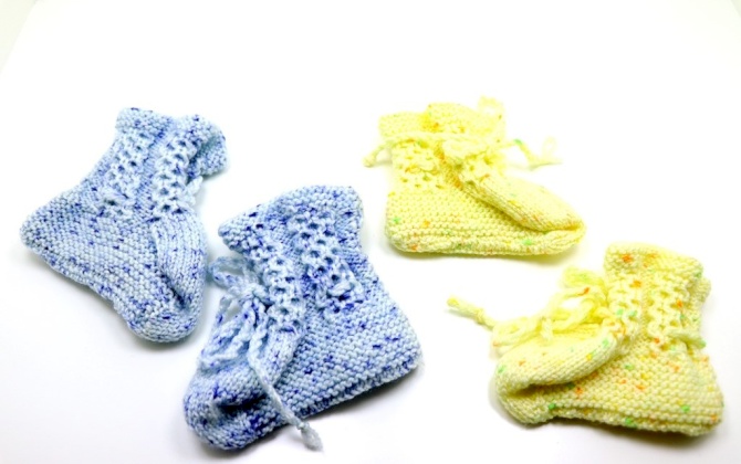 Baby knitted socks