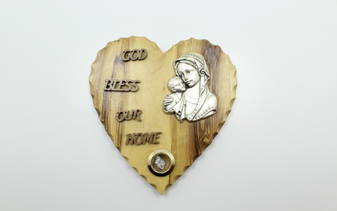 Heart Shape-God Bless Our Home