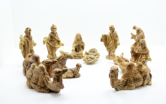 Nativity set with camels