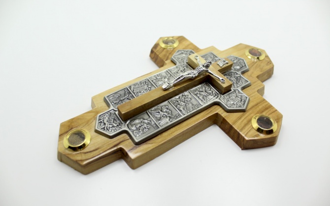 صليب المراحل ال 14 مع زجاج