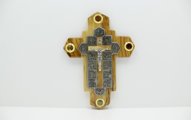 صليب المراحل ال 14 مع زجاج