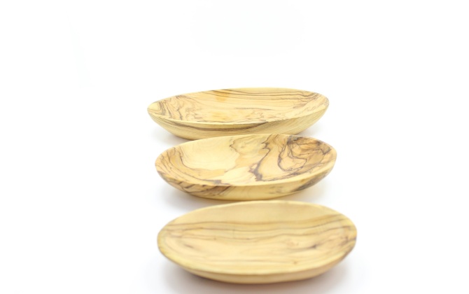 طقم صحون بيضاوي الشكل