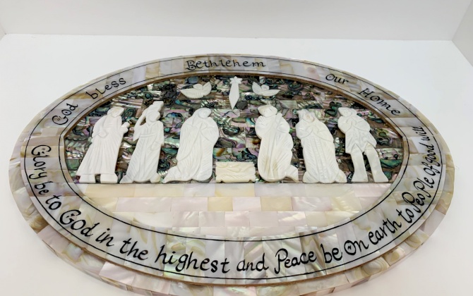 طقم ميلاد بيضاوي