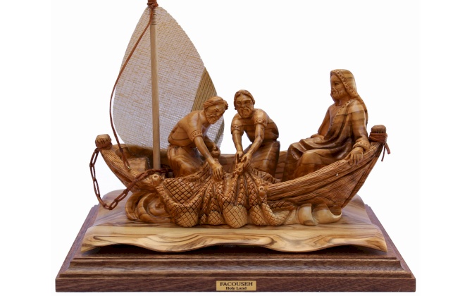 JESUS ON THE BOAT - BIG
