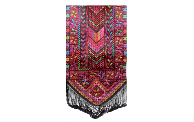 Embroidered wall hanger