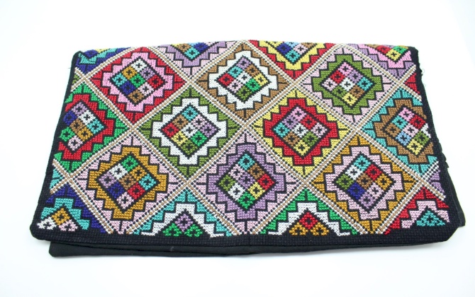 Embroidered pelow cover