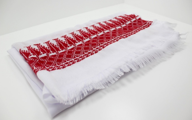 Embroidered rectangle-shaped Scarf