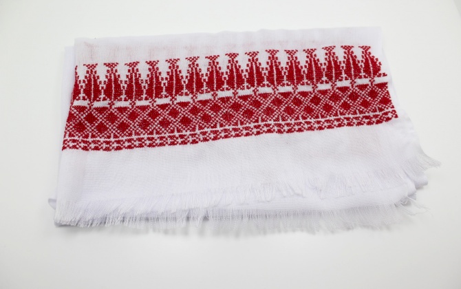 Embroidered rectangle-shaped Scarf
