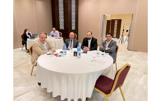 Bethlehem Chamber of Commerce and Industry and the Palestinian Contractors Union in Bethlehem  discuss ways of joint cooperation