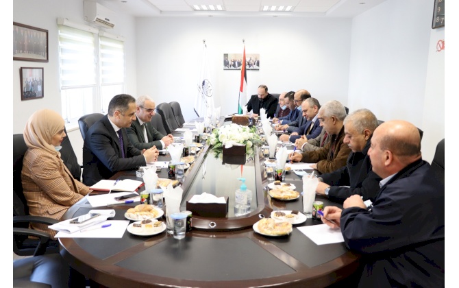 The Governor of  Palestine Monetary Authority visits Bethlehem Chamber of Commerce and Industry (BCCI)