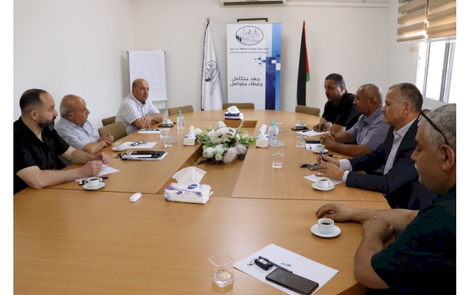 A delegation from Dar Salah Village Council visits Bethlehem Chamber of Commerce and Industry.