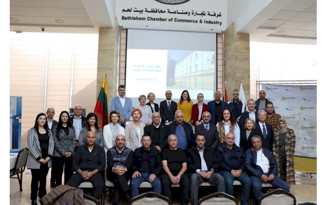 Bethlehem Chamber of Commerce and Industry organizes bilateral business meetings with businessmen from the Republic of Lithuania