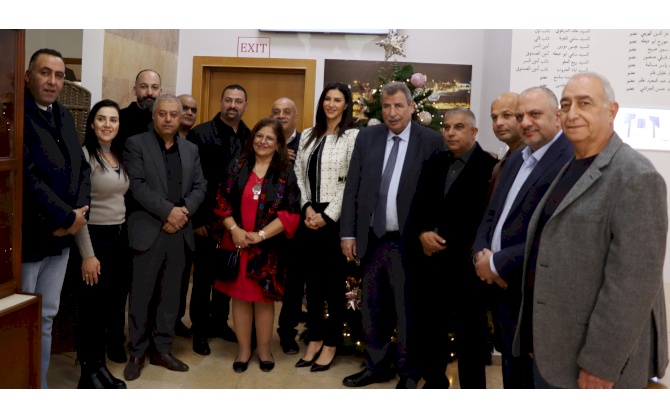 His Excellency Dr. Ramzi Khoury presents his congratulations to the Board of Directors of Bethlehem Chamber of Commerce and Industry