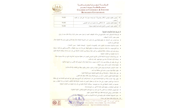 دعوة استدراج عرض سعر تأمينات الغرفة للعام 2024 