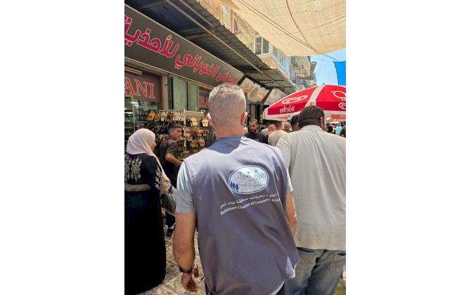 استقبال وفد زائر من الداخل الفلسطيني في محافظة بيت لحم دعماً للاقتصاد المحلي والسياحة
