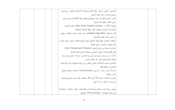 إعلان عطاء توريد أجهزة ومعدات كهربائية وصناعية ومستلزمات متنوعة