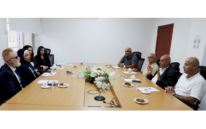 غرفة تجارة وصناعة محافظة بيت لحم تستقبل وفداً من بنك فلسطين