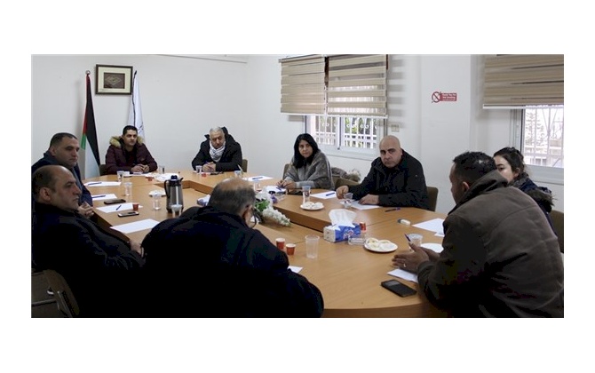 اللجنة التجارية في غرفة تجارة وصناعة محافظة بيت لحم تعقد اجتماعها الدوري