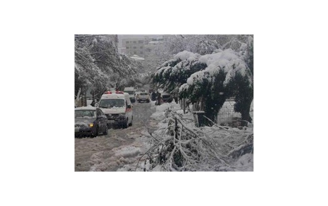 التبليغ عن أضرار العاصفة الثلجية